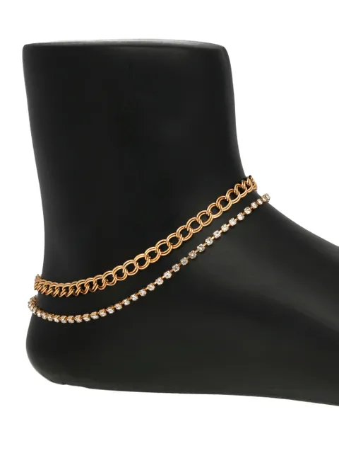 Western Loose Anklet in Gold finish - S34264