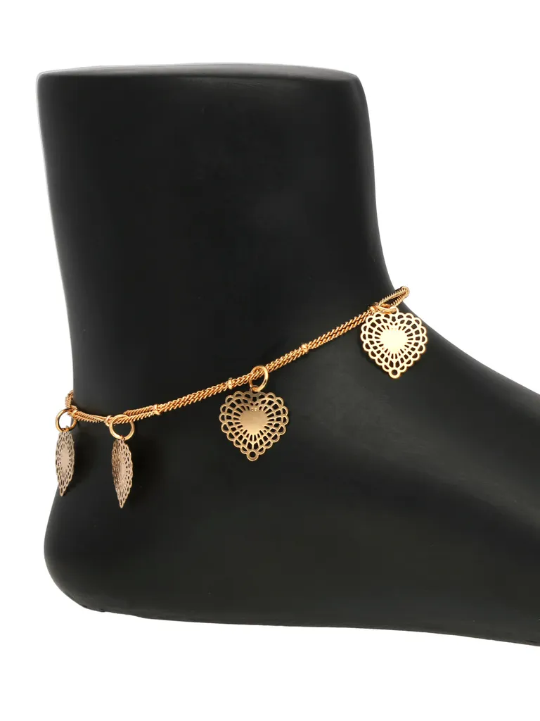 Western Loose Anklet in Gold finish - S34206