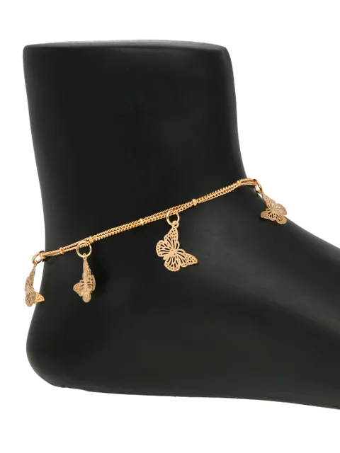 Western Loose Anklet in Gold finish - S34231