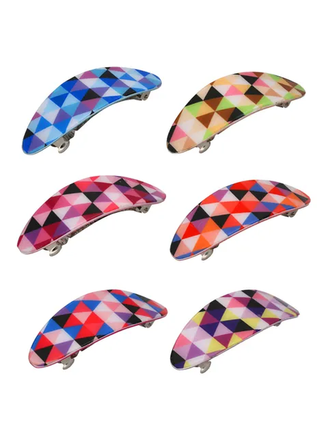 Printed Hair Clip in Assorted color - CNB34105