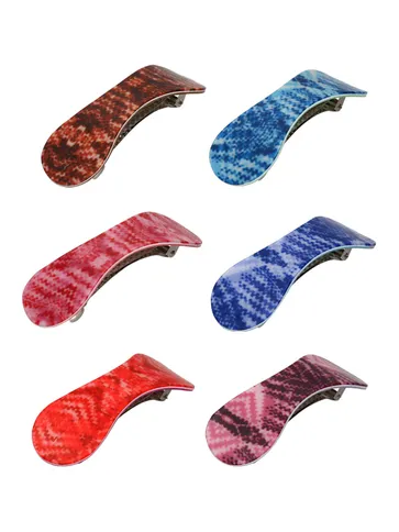 Printed Hair Clip in Assorted color - CNB34084