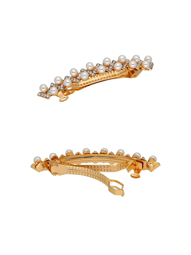 Fancy Hair Clip in Gold finish - RSP2195