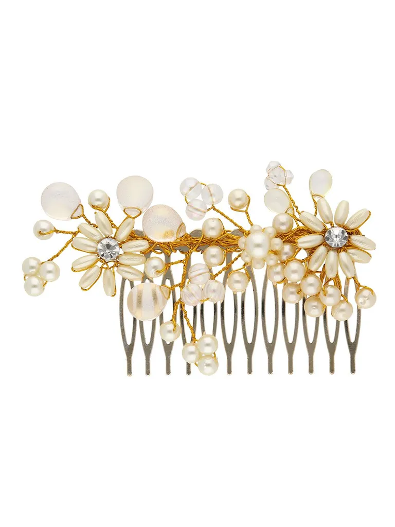 Fancy Comb in Gold finish - ARE1004E