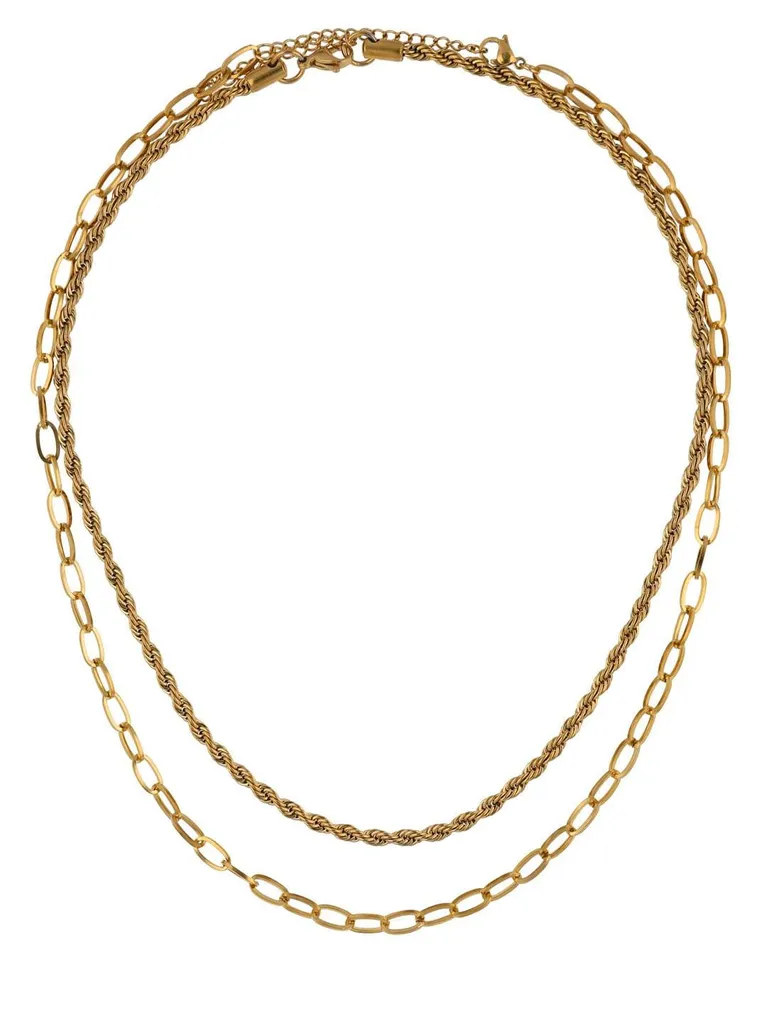 Western Necklace in Gold finish - CNB22568