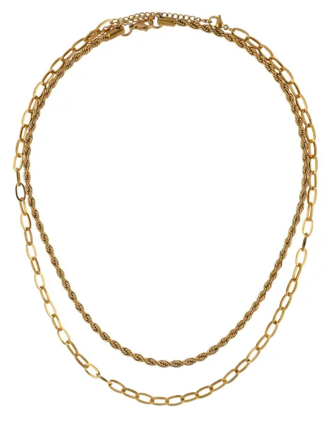 Western Necklace in Gold finish - CNB22568