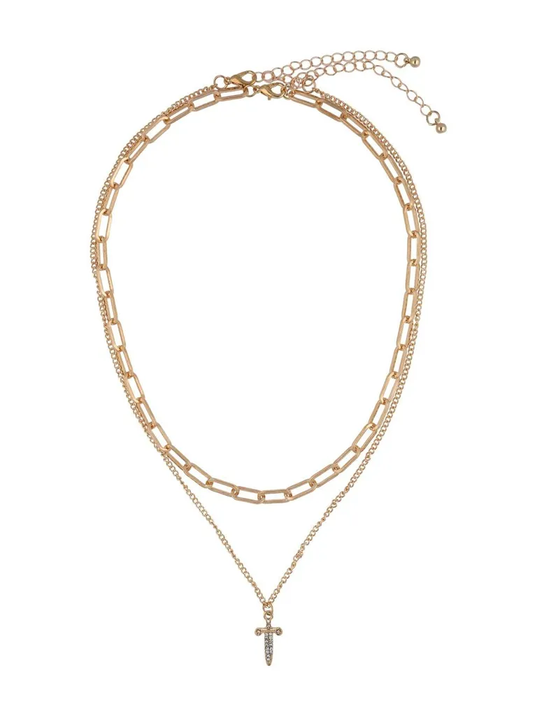 Western Necklace in Gold finish - CNB24262
