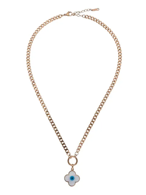 Evil Eye Necklace in Rose Gold finish - CNB24379