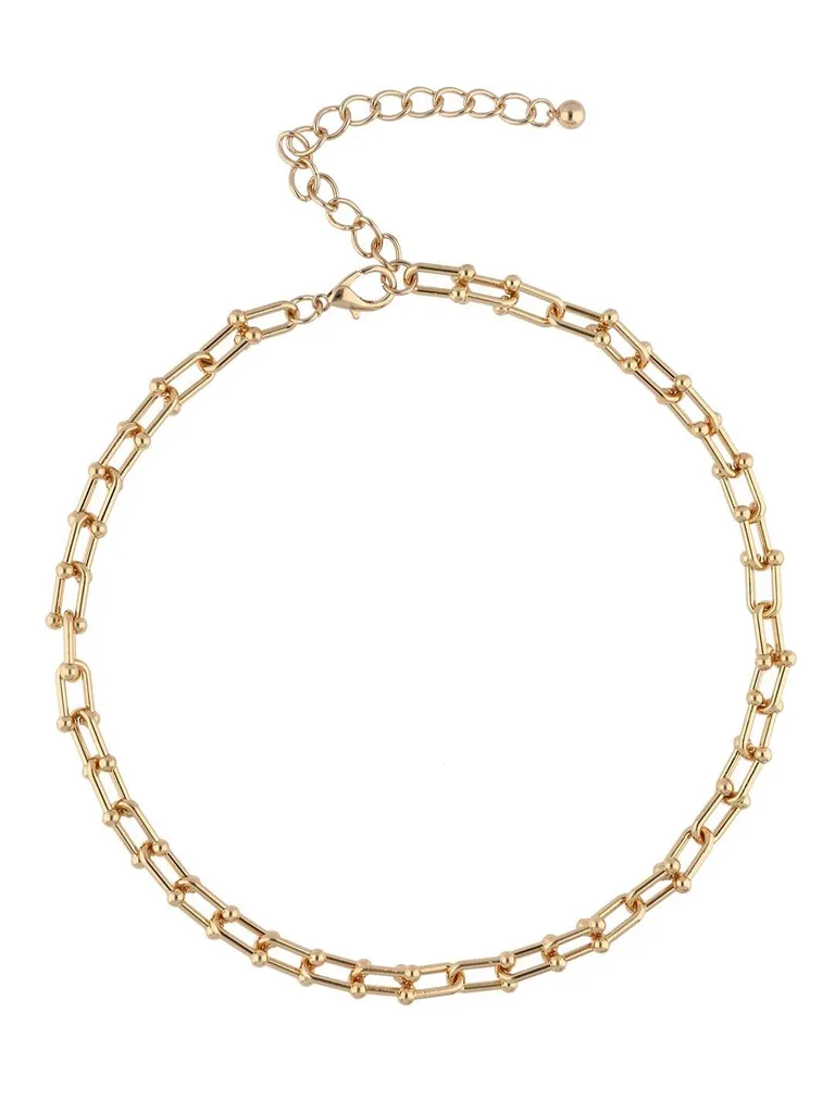 Western Necklace in Gold finish - CNB19562