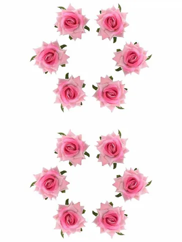 Floral / Flower U Pin in Light Pink color - CNB15937