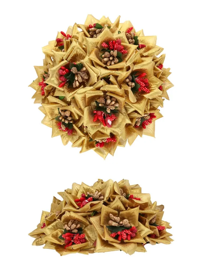 Floral / Flower Juda / Amboda in Gold color - RAJ222GO