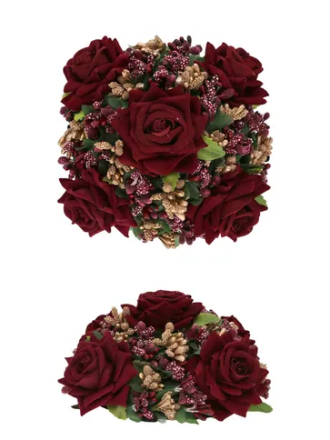 Floral / Flower Juda / Amboda in Maroon color - RAJ173D