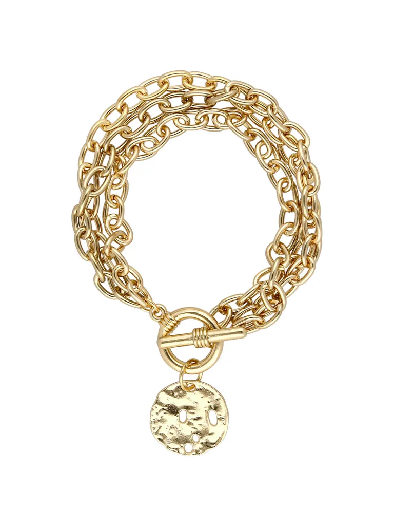 Western Loose / Link Bracelet in Gold finish - CNB32258