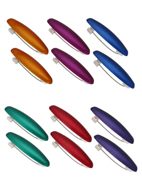 Traditional Saree Pins in Assorted color and Rhodium finish - CNB35202