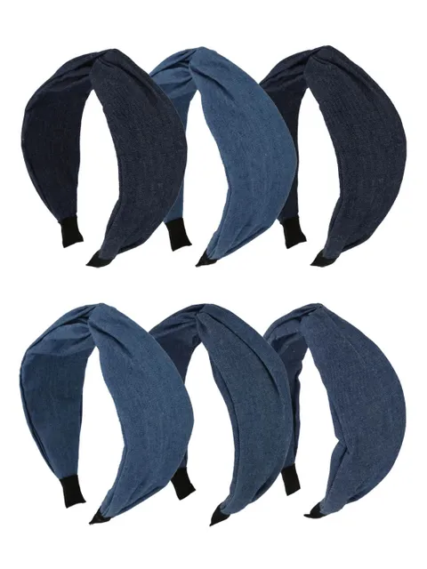 Hair Band with Denim Fabric Bow in Assorted color - CNB34807
