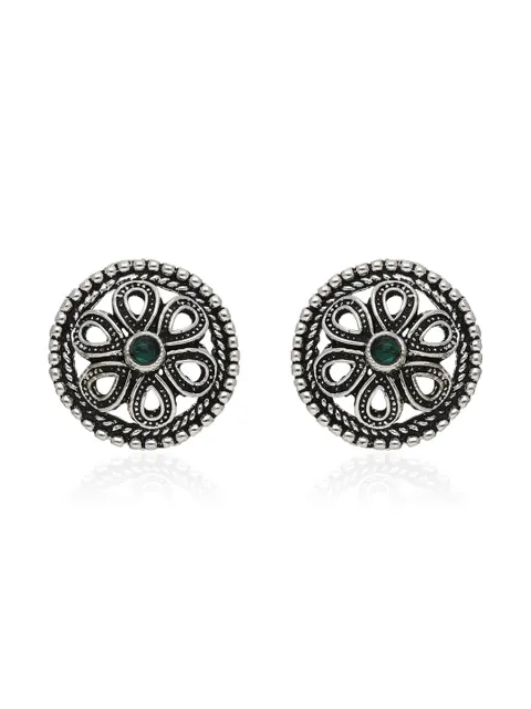 Tops / Studs in Oxidised Silver finish - SSA75