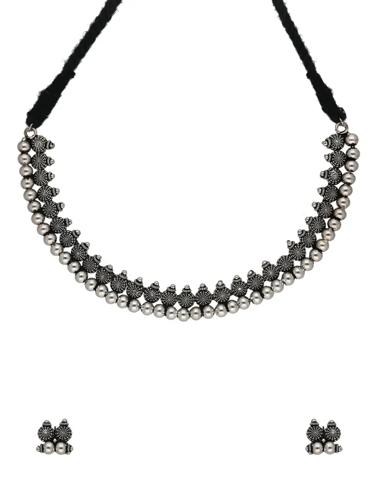 Necklace Set in Oxidised Silver finish- NS22955