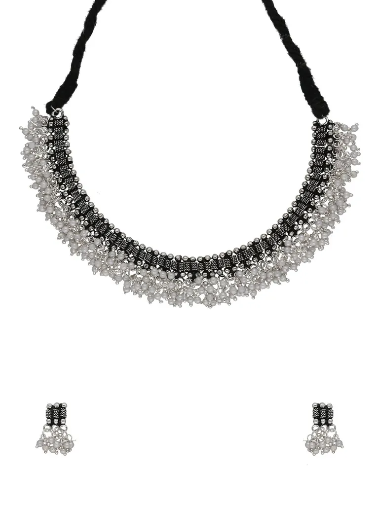 Necklace Set in Oxidised Silver finish- NS21050