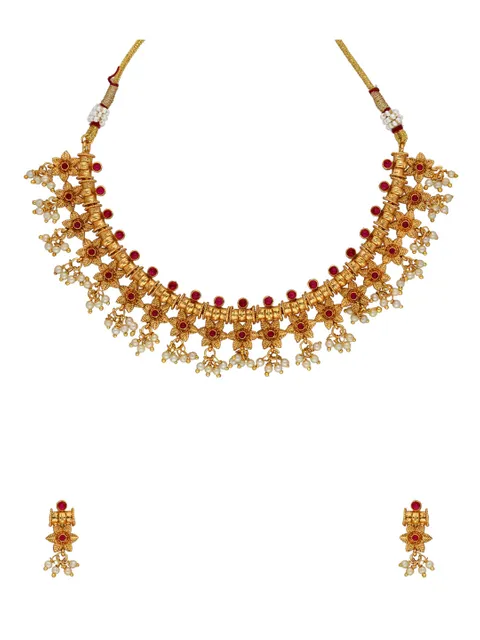 Antique Necklace Set in Gold finish - HG02