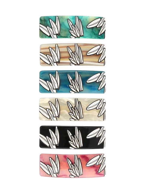 Printed Hair Clip in Assorted color - CNB35614
