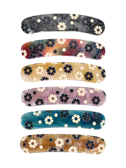 Printed Hair Clip in Assorted color - CNB35619