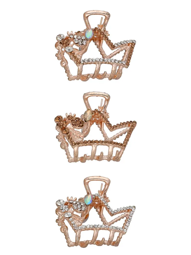 Fancy Butterfly Clip in Rose Gold finish - CNB35527