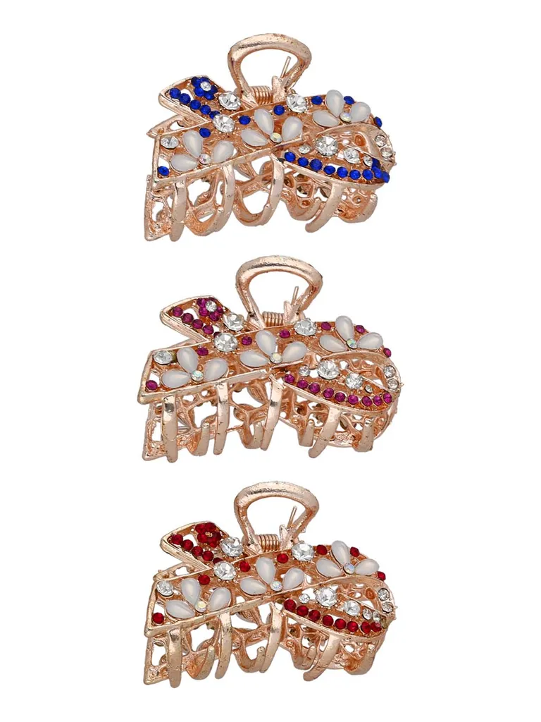 Fancy Butterfly Clip in Rose Gold finish - CNB35521