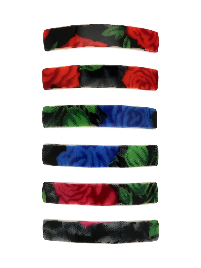 Printed Hair Clip in Assorted color - CNB35680