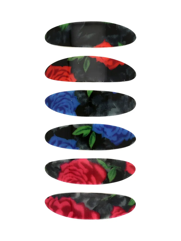 Printed Hair Clip in Assorted color - CNB35684