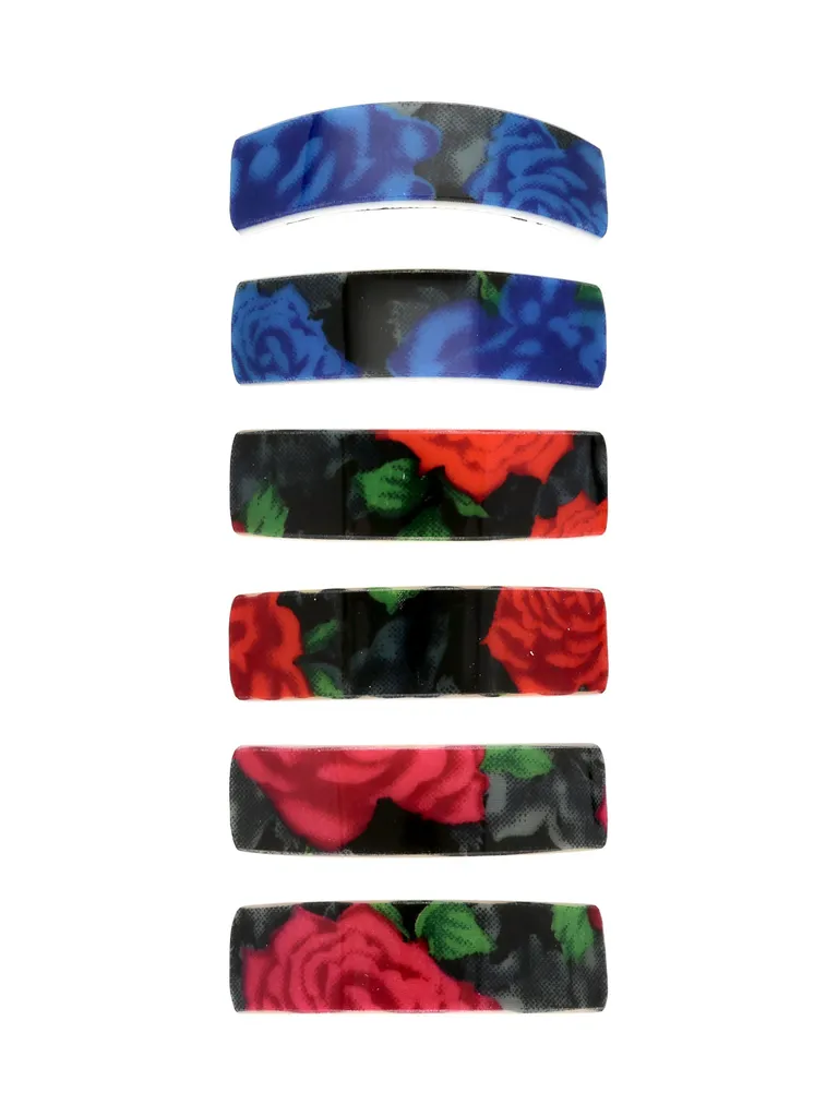 Printed Hair Clip in Assorted color - CNB35683