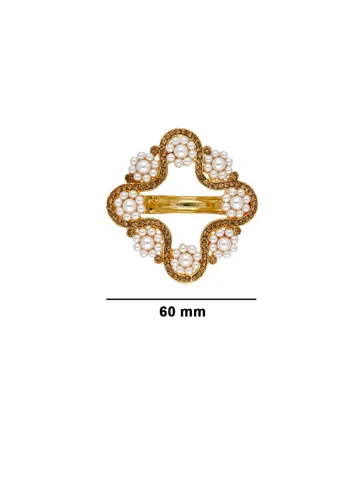 Fancy Hair Clip in Gold finish - RSP2105LC