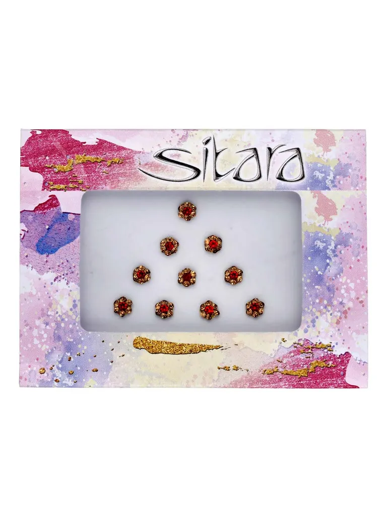 Traditional Bindis in Red color - GHN00508