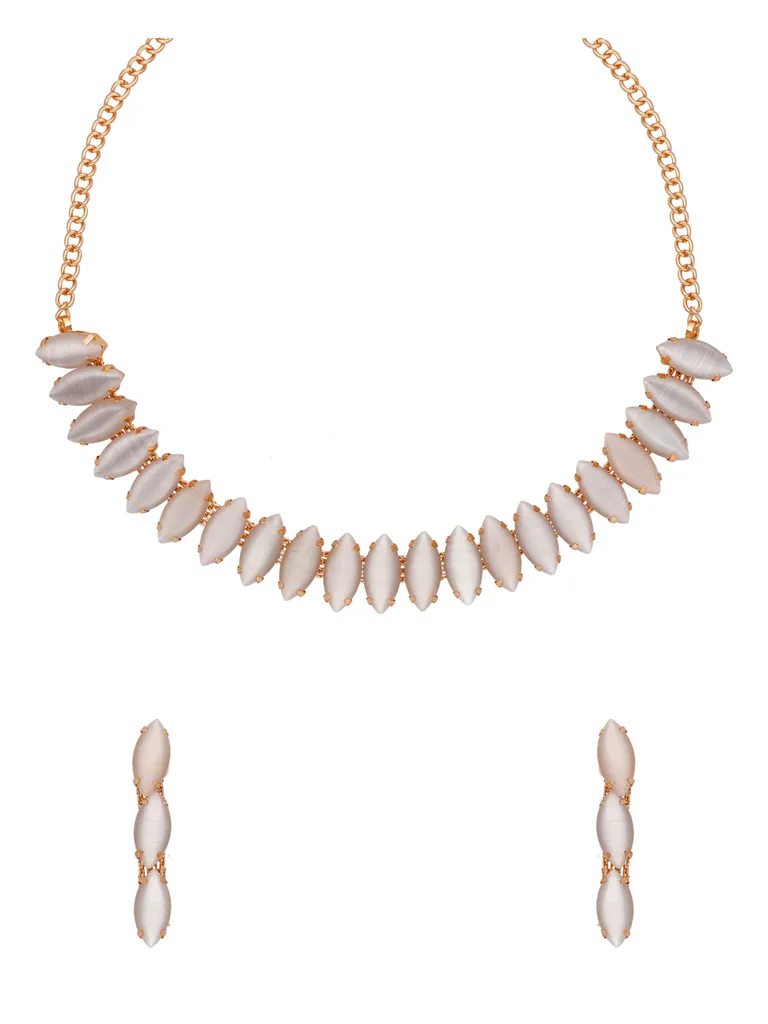 Western Necklace Set in Rose Gold finish - CNB35000