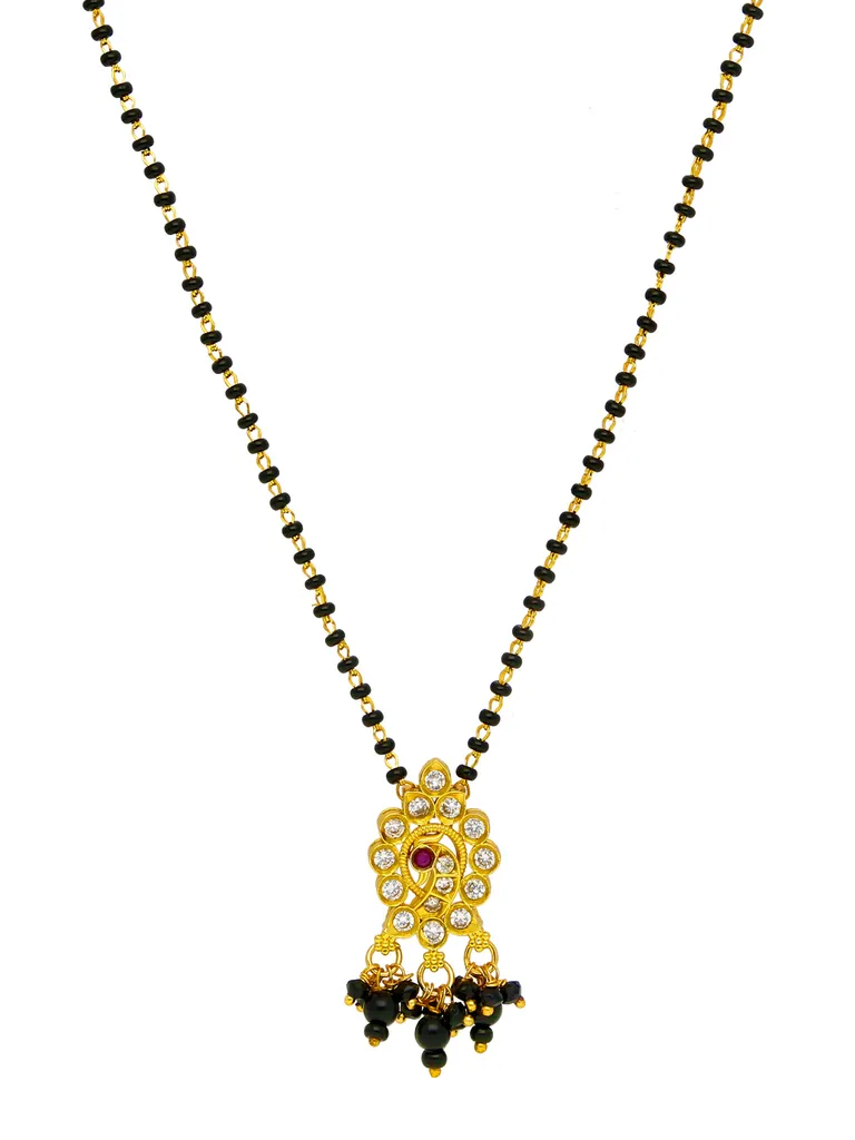 Traditional Single Line Mangalsutra in Gold finish - LAK108