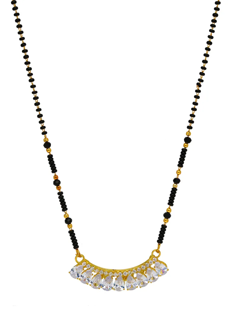 Traditional Single Line Mangalsutra in Gold finish - CNB35061
