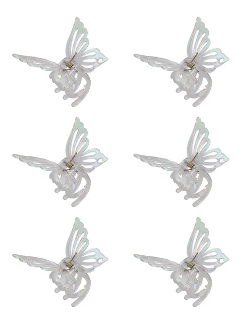 Plain Butterfly Clip in Rainbow color - CNB35432