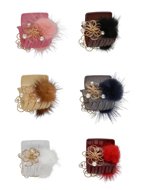 Fancy Butterfly Clip in Assorted color - CNB37615