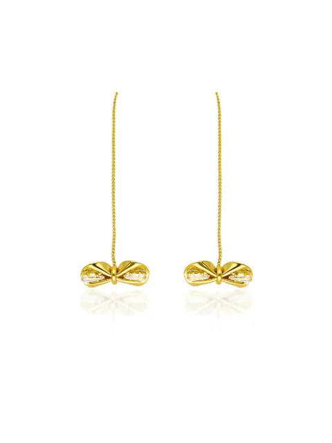 Western Long Earrings in Gold finish - CNB37230