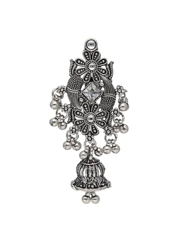 Antique Saree Pins in Oxidised Silver finish - CNB37964