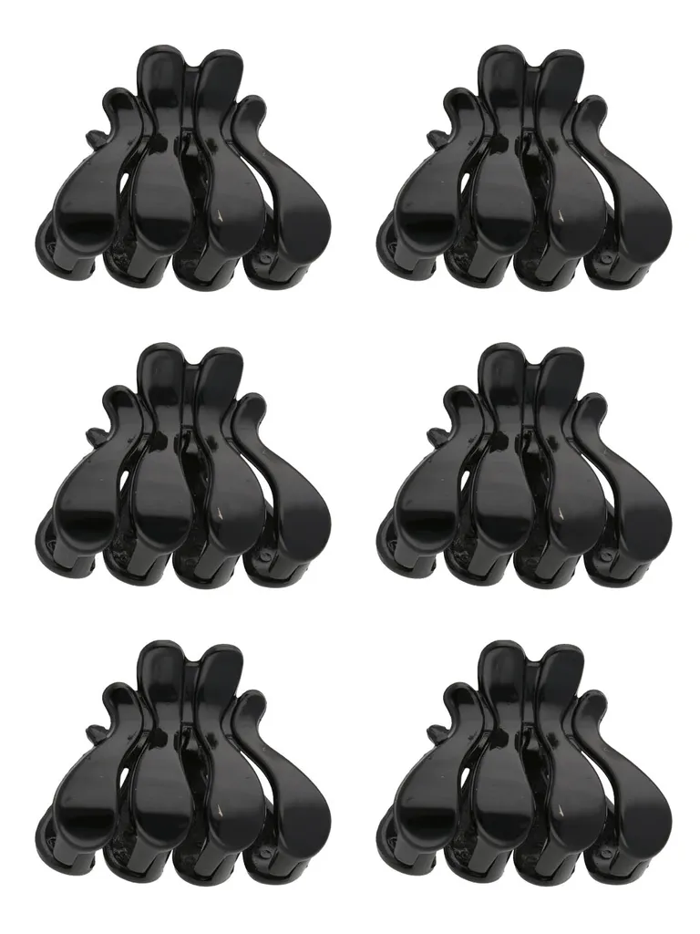 Plain Butterfly Clip in Black color - S425B