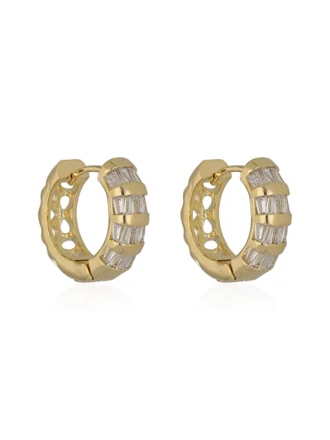 AD / CZ Bali / Hoops in Gold finish - CNB36553