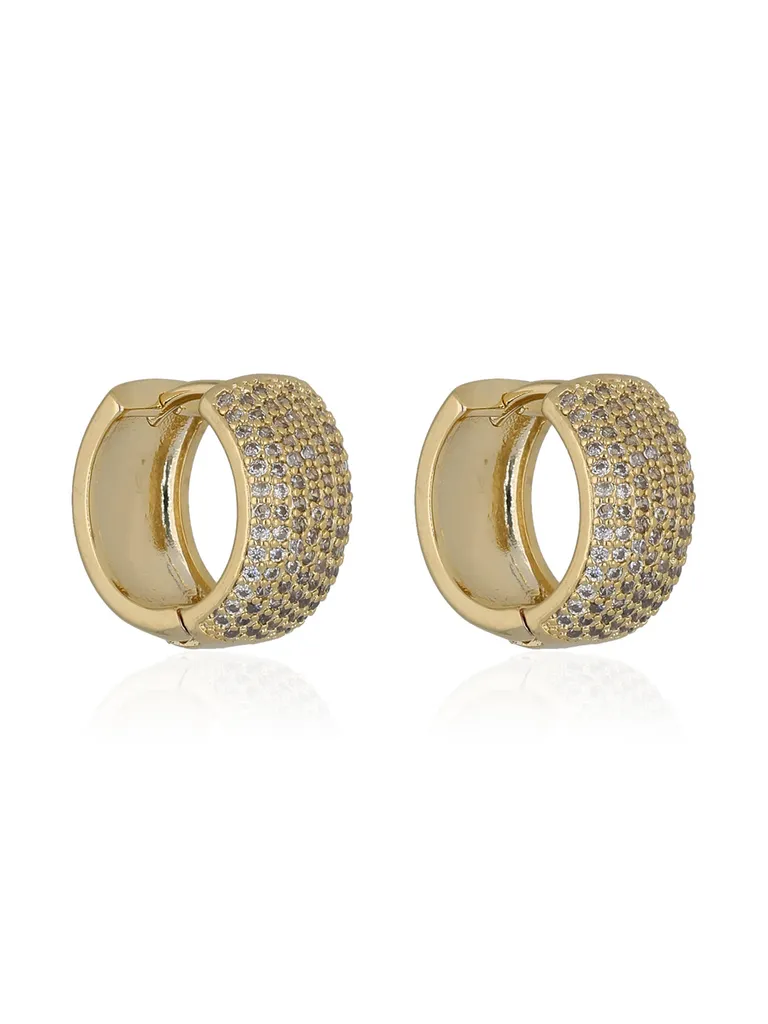 AD / CZ Bali / Hoops in Gold finish - CNB36557