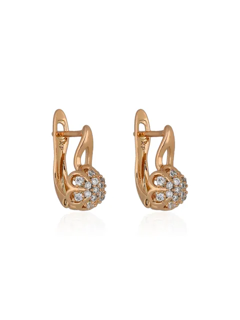 AD / CZ Bali / Hoops in Gold finish - CNB36598