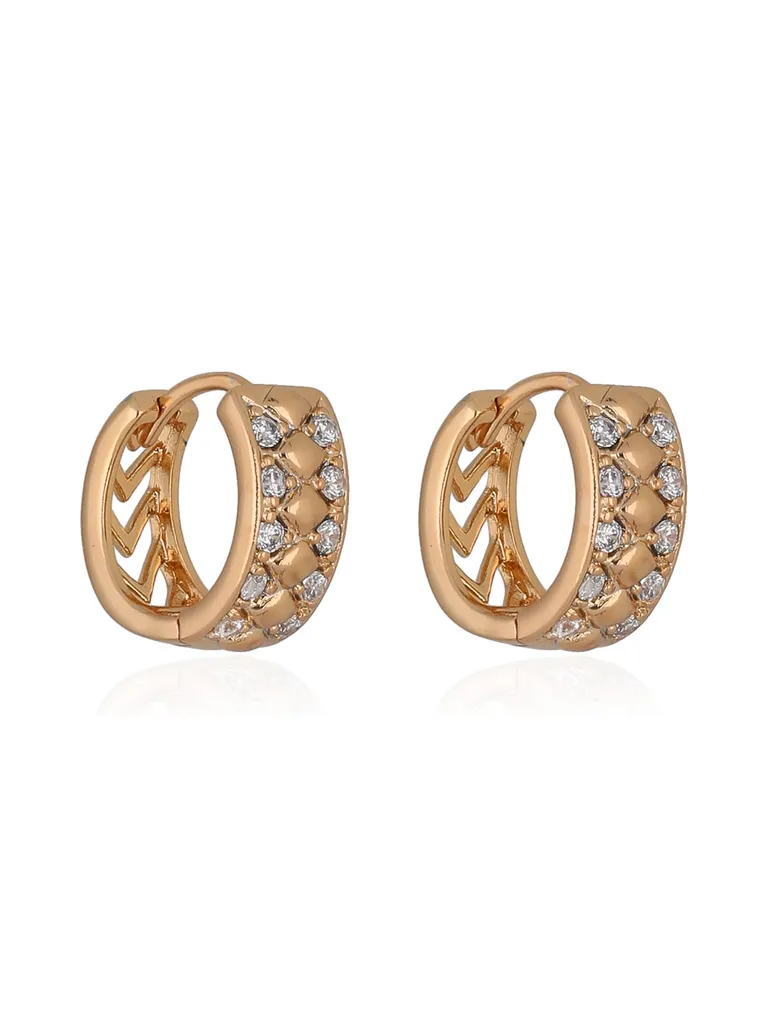 AD / CZ Bali / Hoops in Gold finish - CNB36609