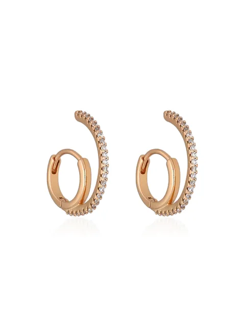 AD / CZ Bali / Hoops in Gold finish - CNB36608