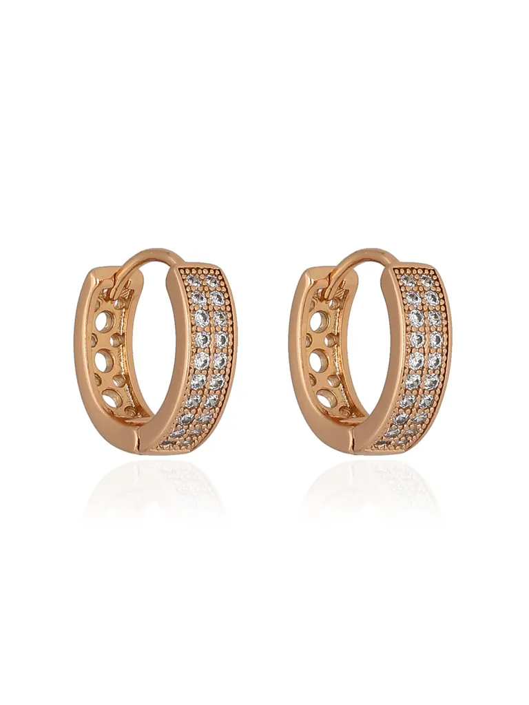 AD / CZ Bali / Hoops in Gold finish - CNB36607
