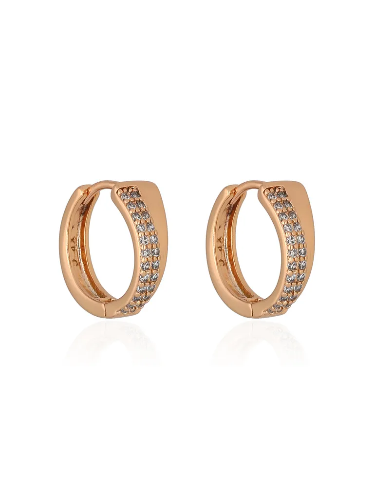 AD / CZ Bali / Hoops in Gold finish - CNB36617