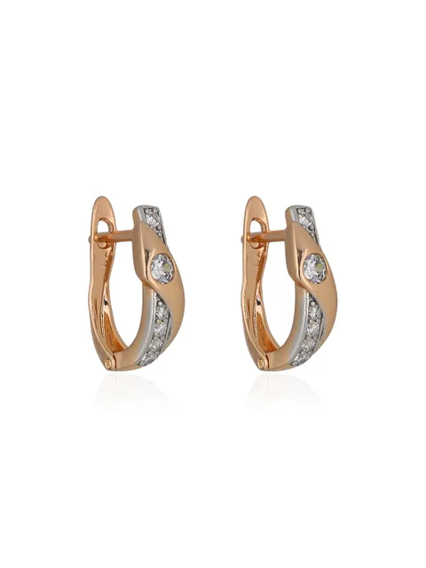 AD / CZ Bali / Hoops in Gold finish - CNB36624