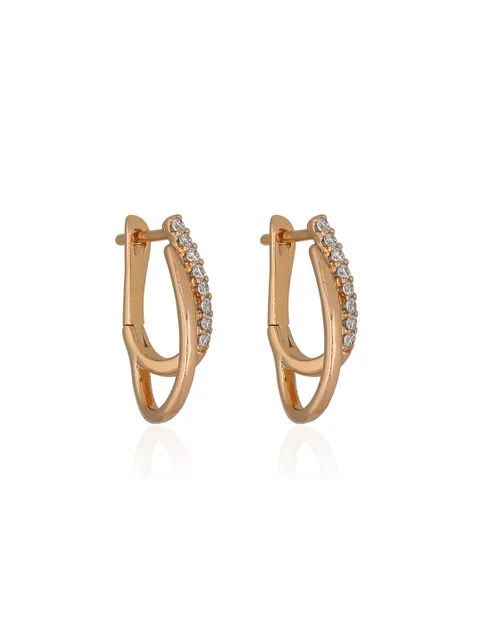 AD / CZ Bali / Hoops in Gold finish - CNB36627