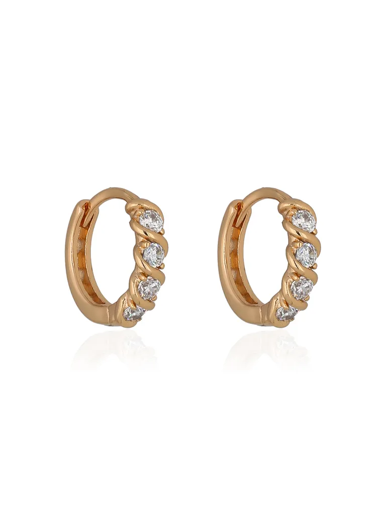 AD / CZ Bali / Hoops in Gold finish - CNB36663
