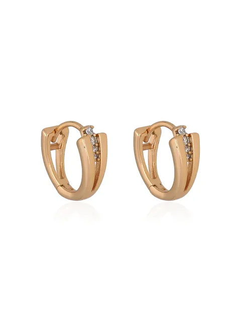 AD / CZ Bali / Hoops in Gold finish - CNB36665